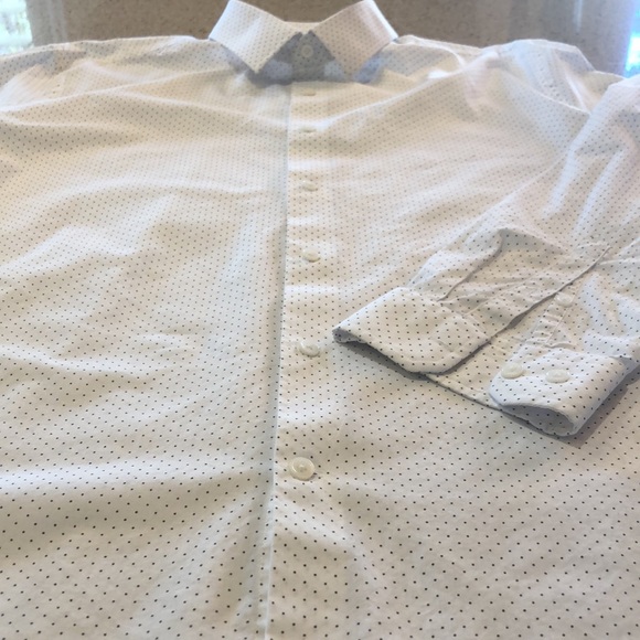 Express Men’s Button-Down White Dress Shirt - XXL - Picture 2 of 4